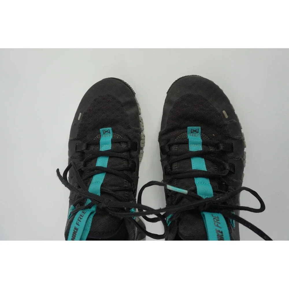 Nike‎ Free Metcon 4 Training Shoes HIIT Gym Sneakers Black Teal Mens 10.5